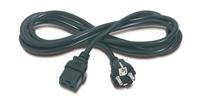 APC - Elektrický kabel - IEC 60320 C19 do CEE 7/7 (M) - AC 230 V - 2.5 m - černá - pro P/N: SMT2200 AP9875