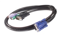 APC - Kabel klávesnice / videa / myši (KVM) - HD-15 (VGA) (M) do PS/2, HD-15 (VGA) (M) - 1.83 m - p AP5250