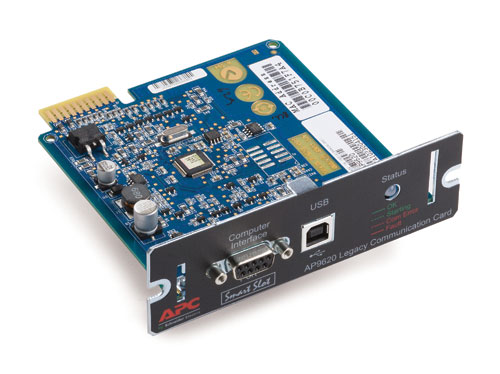 APC Legacy Communications SmartSlot Card - Adaptér pro vzdálené řízení - SmartSlot - USB, sériový - AP9620