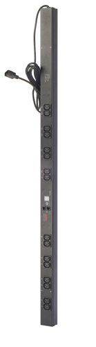 APC Rack PDU, Metered, Zero U, 10A, C14 ->(16) C13 AP7850B