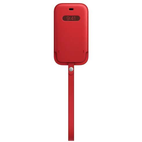 Apple iPhone 12 mini Leather Sleeve with MagSafe - (PRODUCT)RED MHMR3ZM/A