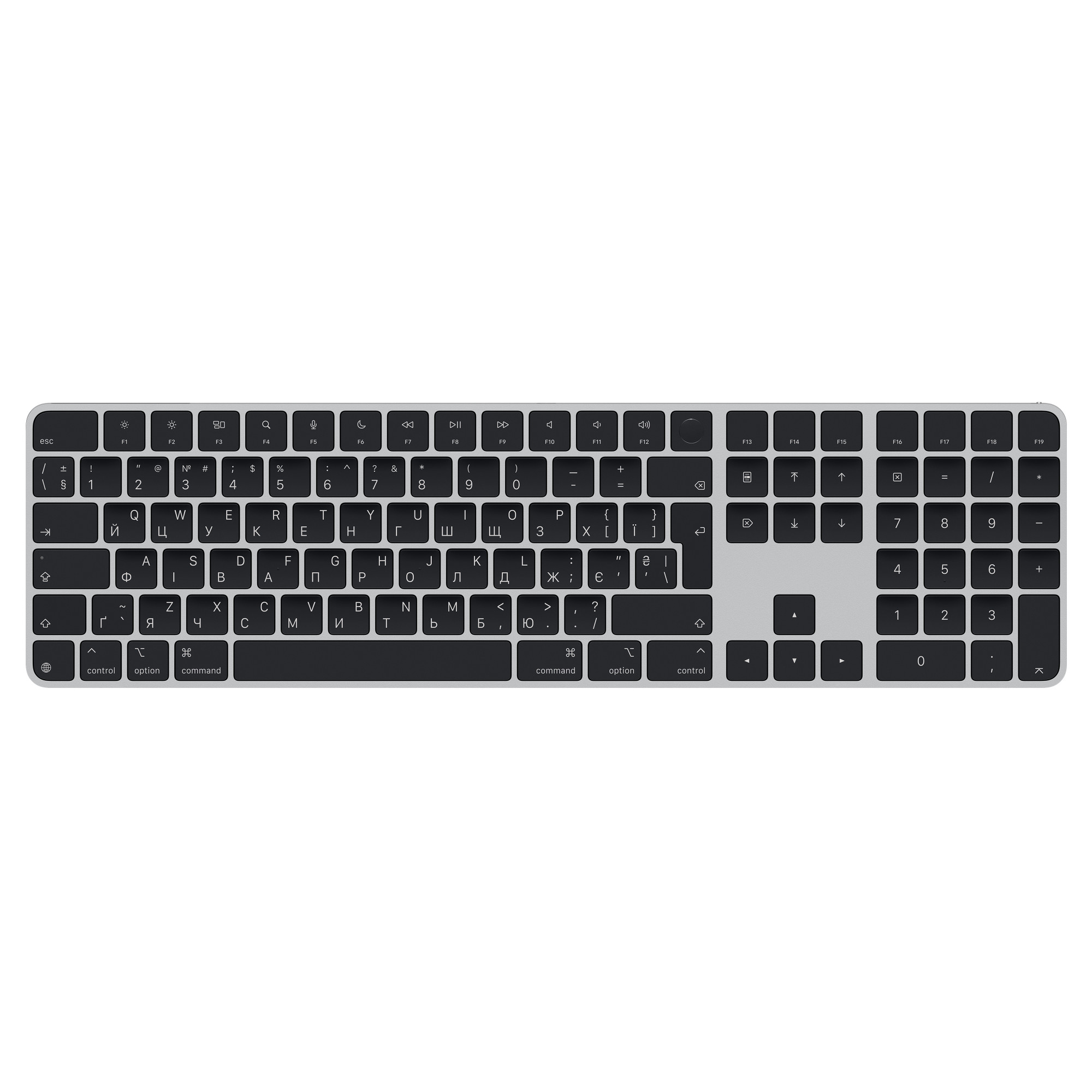 Apple Magic Keyboard Numeric Touch ID/Bezdrátová Bluetooth/UA layout/Černá MXK83UA/A