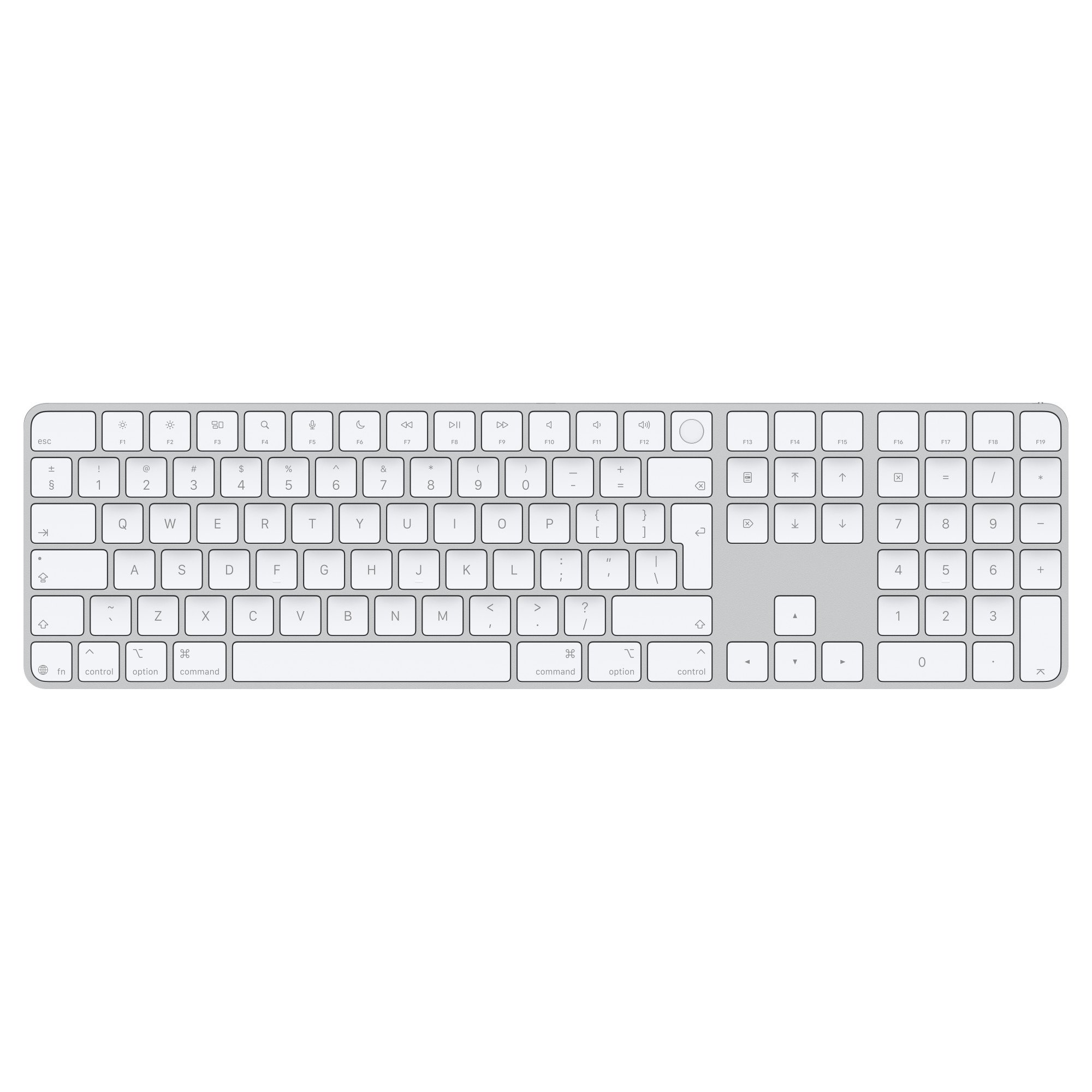 Apple Magic Keyboard s Touch ID a Numerickou klávesnicou - INT English - biele klávesy MXK73Z/A