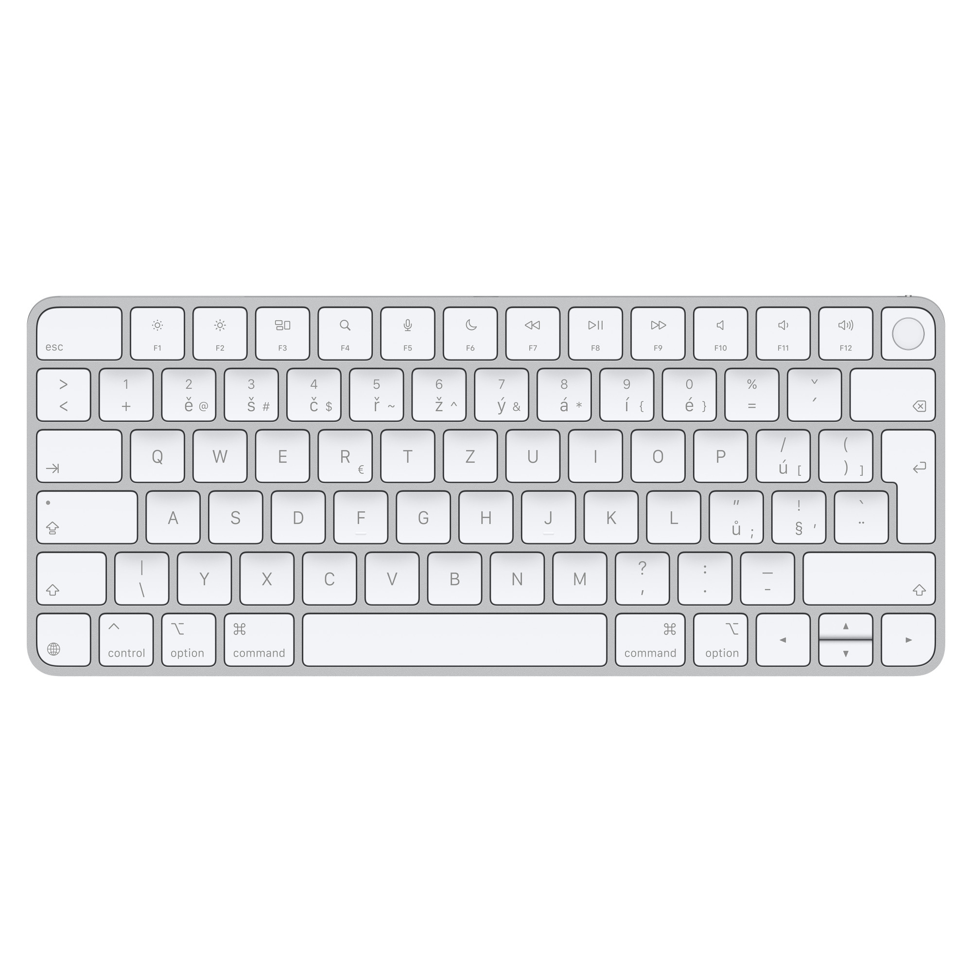 Apple Magic Keyboard Touch ID/Bezdrátová Bluetooth/CZ layout/Bílá MXCK3CZ/A