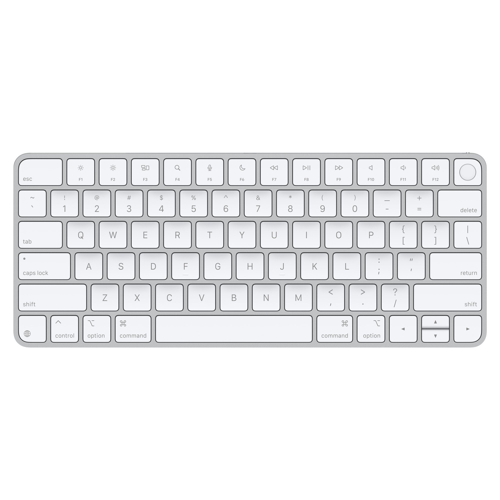 Apple Magic Keyboard Touch ID/Bezdrátová Bluetooth/US layout/Bílá MXCK3LB/A