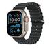 Apple Watch 49mm Black Ocean Band - Natural Titanium Finish MXTL3ZM/A
