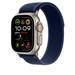 Apple Watch 49mm Blue Trail Loop - M/L - Natural Titanium Finish MXTW3ZM/A