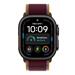 Apple Watch 49mm Burgundy Trail Loop - S/M - Black Titanium Finish MKA74ZM/A