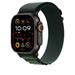 Apple Watch 49mm Dark Green Alpine Loop - Large - Black Titanium Finish MYPT3ZM/A