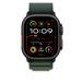 Apple Watch 49mm Dark Green Alpine Loop - Small - Black Titanium Finish MYPQ3ZM/A
