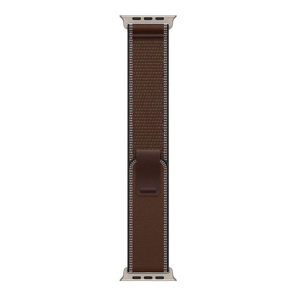 Apple Watch 49mm Dark Umber Trail Loop - S/M - Natural Titanium Finish MK8J4ZM/A