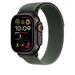 Apple Watch 49mm Green Trail Loop - M/L - Black Titanium Finish MYQ43ZM/A
