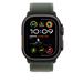 Apple Watch 49mm Green Trail Loop - M/L - Black Titanium Finish MYQ43ZM/A