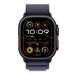 Apple Watch 49mm Navy Alpine Loop - Large - Black Titanium Finish MYPY3ZM/A