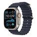 Apple Watch 49mm Navy Ocean Band - Natural Titanium Finish MXTH3ZM/A