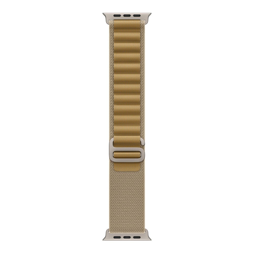 Apple Watch 49mm Tan Alpine Loop - Small - Natural Titanium Finish MXN13ZM/A