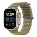 Apple Watch 49mm Translucent Kelp Ocean Band - Natural Titanium Finish MK7M4ZM/A