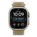 Apple Watch 49mm Translucent Kelp Ocean Band - Natural Titanium Finish MK7M4ZM/A