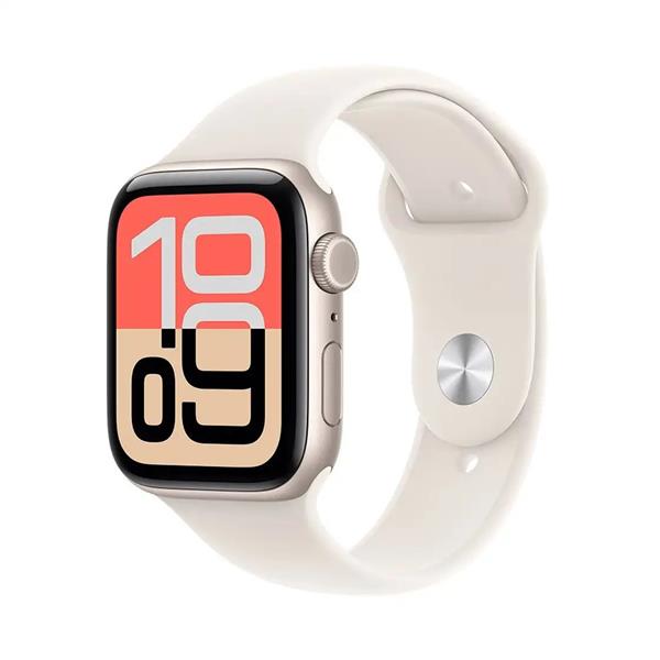 Apple Watch SE 3 GPS 40mm Starlight Aluminium Case with Starlight Sport Band - M/L MEH54WF/A