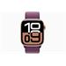 Apple Watch Series 10 GPS 46mm Rose Gold Aluminium Case with Plum Sport Loop MWWV3QC/A