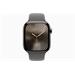 Apple Watch Series 10 GPS + Cellular 42mm Natural Titanium Case with Stone Grey Sport Band - M/L MWXE3QC/A