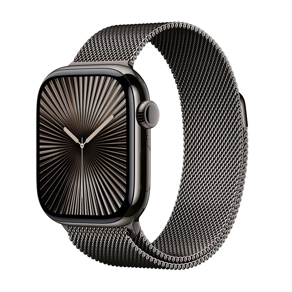 Apple Watch Series 10 GPS + Cellular 42mm Slate Titanium Case with Slate Milanese Loop MX053QC/A