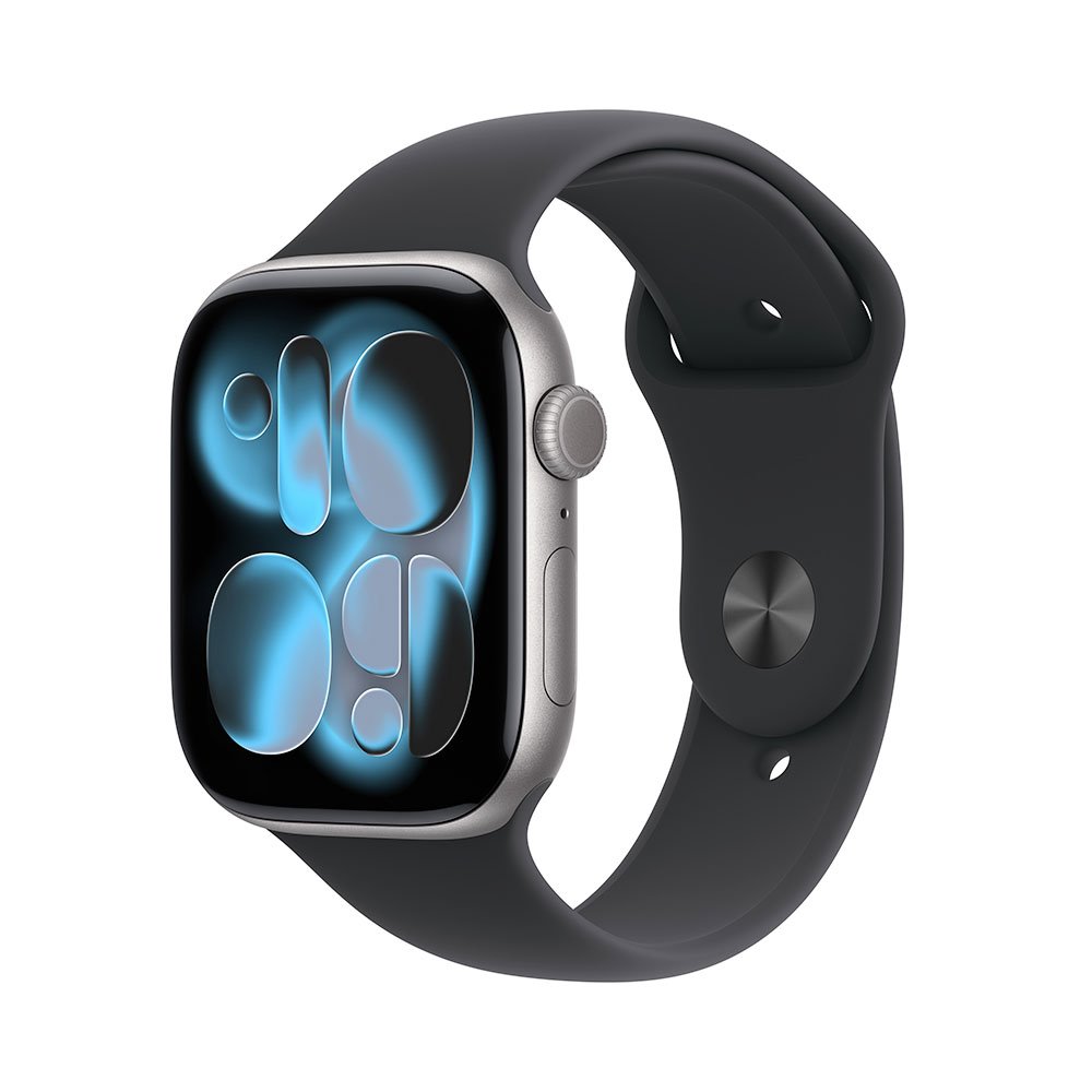 Apple Watch Series 11 GPS 42mm Space Grey Aluminium Case with Black Sport Band - S/M MEQW4WF/A