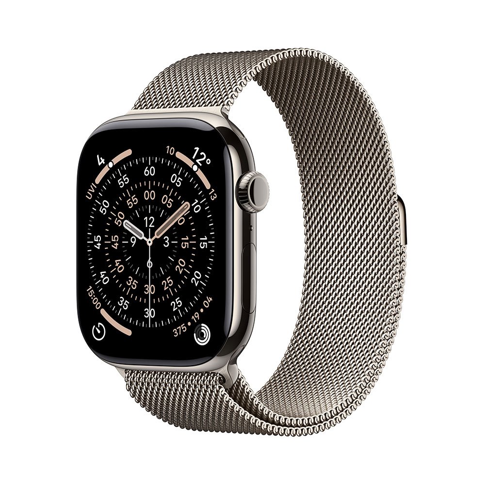 Apple Watch Series 11 GPS + Cellular 42mm Natural Titanium Case with Natural Milanese Loop MF8P4WF/A