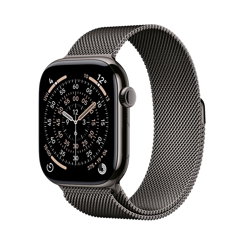Apple Watch Series 11 GPS + Cellular 42mm Slate Titanium Case with Slate Milanese Loop MF8U4WF/A