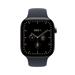 Apple Watch Series 12 GPS + Cellular 42mm Natural Titanium Case with Navy Blue Sport Band - S/M MJGF4RK/A