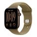 Apple Watch Series 12 GPS + Cellular 46mm Dark Bronze Aluminium Case with Olive Sport Band - M/L MJGE4RK/A