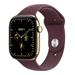 Apple Watch Series 12 GPS + Cellular 46mm Radiant Gold Titanium Case with Burgundy Sport Band - M/L MJGT4RK/A