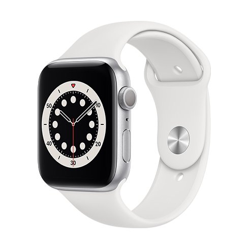 Apple Watch Series 6 GPS, 44mm puzdro z strieborného hliníka *Trieda C* M00D3VR/A