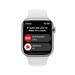 Apple Watch Series 8 GPS + Cellular 45mm Silver Stainless Steel Case with White Sport Band - Regular mnke3cs/a