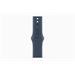 Apple Watch Series 9 45mm Stříbrný hliník s bouřkově modrým sportovním řemínkem M/L MR9E3QC/A