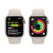 Apple Watch Series 9 Cellular 45mm Hvězdně bílý hliník s hvězdně bílým sportovním řemínkem S/M MRM83QC/A