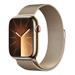 Apple Watch Series 9 Cellular 45mm Zlatá ocel se zlatým milánským tahem MRMU3QC/A