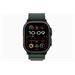 Apple Watch Ultra 2 GPS + Cellular 49mm Black Titanium Case with Dark Green Alpine Loop - Large MX4T3CS/A