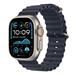 Apple Watch Ultra 2 GPS + Cellular 49mm Natural Titanium Case with Navy Ocean Band MX4D3CS/A