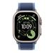 Apple Watch Ultra 3 GPS + Cellular 49mm Natural Titanium Case with Blue/Bright Blue Trail Loop - S/M MEWR4QC/A