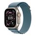 Apple Watch Ultra 3 GPS + Cellular 49mm Natural Titanium Case with Light Blue Alpine Loop - Small MEWK4QC/A