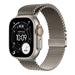 Apple Watch Ultra 3 GPS + Cellular 49mm Natural Titanium Case with Natural Titanium Milanese Loop - Large MF0E4QC/A