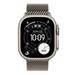Apple Watch Ultra 3 GPS + Cellular 49mm Natural Titanium Case with Natural Titanium Milanese Loop - Medium MEWY4QC/A
