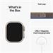 Apple Watch Ultra GPS + Cellular, 49mm Titanium Case with Blue/Gray Trail Loop - M/L mqfv3cs/a