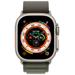 Apple Watch Ultra GPS + Cellular, 49mm Titanium Case with Green Alpine Loop - Small mnhj3cs/a