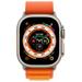 Apple Watch Ultra GPS + Cellular, 49mm Titanium Case with Orange Alpine Loop - Medium mqfl3cs/a