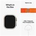 Apple Watch Ultra GPS + Cellular, 49mm Titanium Case with Orange Alpine Loop - Medium mqfl3cs/a