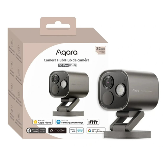 Aqara Smart Home Hub (Riadiaca jednotka) s Kamerou G5 Pro WiFi, tmavo sivý CH-C07D-G