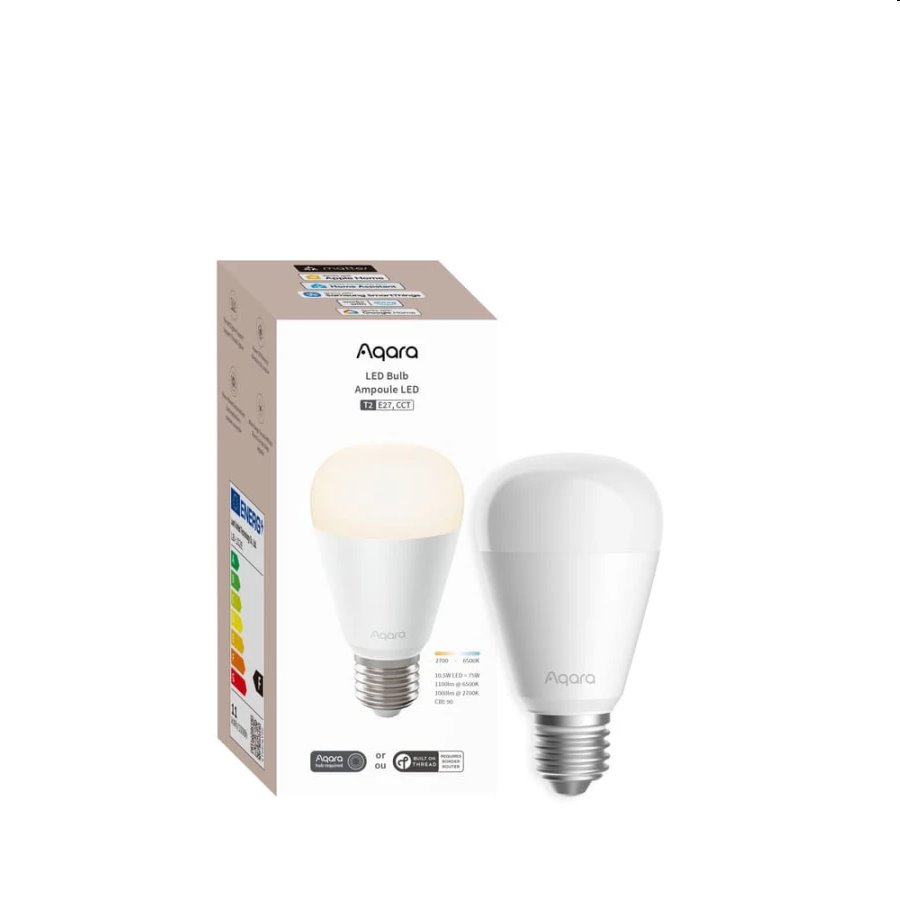 Aqara Smart Home LED žiarovka T2 E27 CCT, Zigbee a Thread LB-L02E