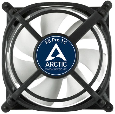 ARCTIC COOLING ventilátor F8 PRO TC (80x80x34) ventilátor (regulácia otáčok, fluidné ložisko) ACACO-08P01-GBA01